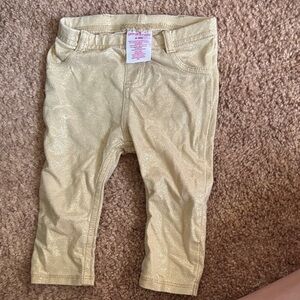 Garanimals Girls Shimmery Gold Leggings